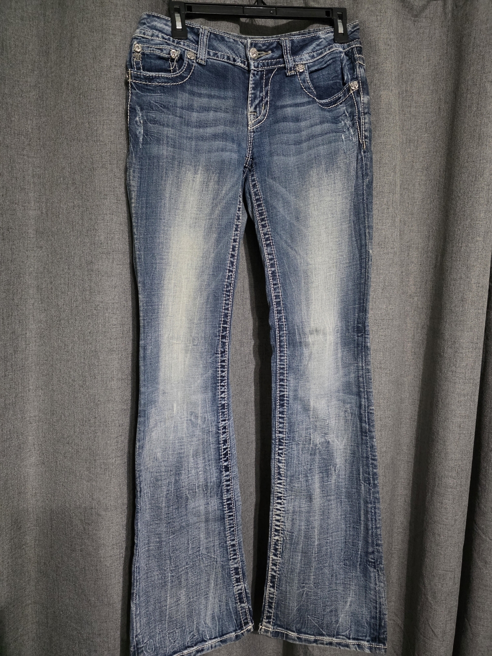 Miss Me Medium Wash Bootcut Jeans - Faded Blue